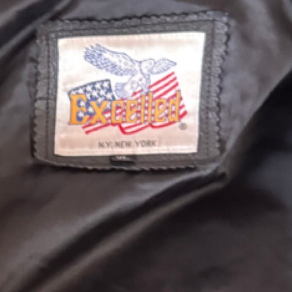 Vintage NASCAR Winston Cup Series Excelled Leather Jacket XL Eagle Racing 90s - Picture 5 of 11